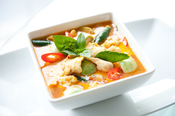 red curry chicken