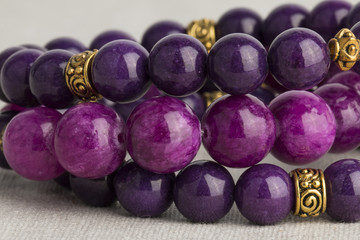 Beads jewelry - Stock Image macro.