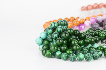 Beads jewelry - Stock Image macro.