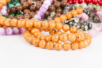 Beads jewelry - Stock Image macro.