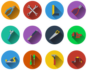 Set of tools icons