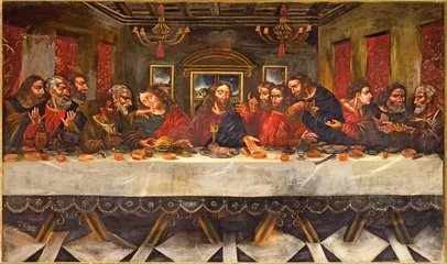 Papier Peint photo autocollant Monument Granada - Last supper in church  Monasterio de San Jeronimo.