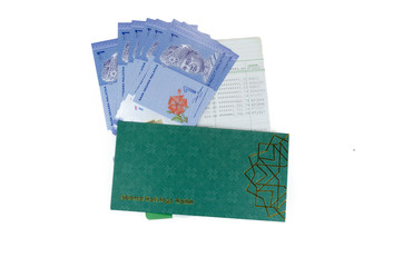 'Duit Raya' is money given from adult to children during Eid al-Fitr celebration in Malaysia. Parents usually take it and save it for children's future (eduction, emergency fund, etc.)