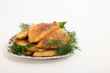 Pasties on the plate