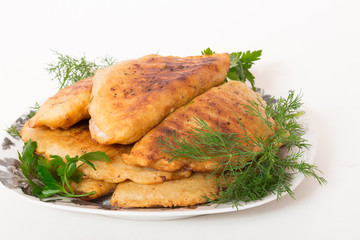 Pasties on the plate