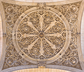 Fototapeta na wymiar Granada - The side cupola of church Iglesia del Sagrario 