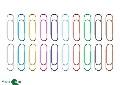 Colorful paperclips