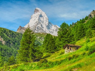 Fototapeta na wymiar Matterhorn in summer