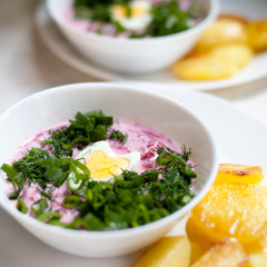 Cold beetroot soup