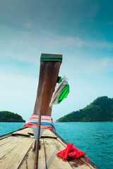 long tail boat for tourism in south of Thailand