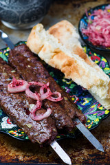 the Turkish kebab from lamb.