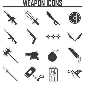 vector weapon icons