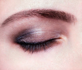 Fototapeta premium Beautiful makeup for girls