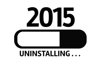 Progress Bar Uninstalling with the text: 2015