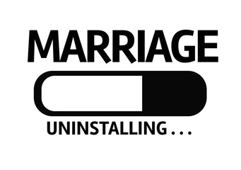 Progress Bar Uninstalling with the text: Marriage