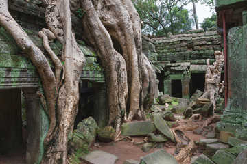 Stone murals and sculptures in Angkor wat, Cambodia