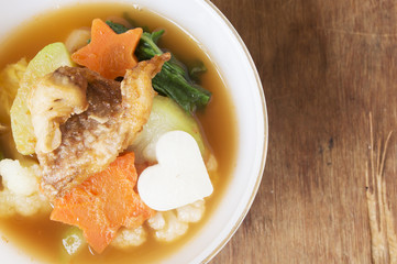 Hot and sour with fish, delicious thai traditional food.