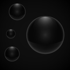 Vector illustration of a transparent drop of water