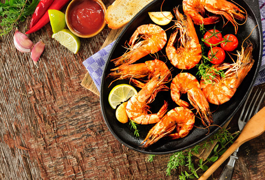 Fried shrimps