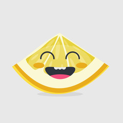 Lemon character: happy face