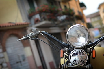 The vintage motorcycle - 85676633