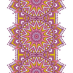 Ethnic floral seamless pattern