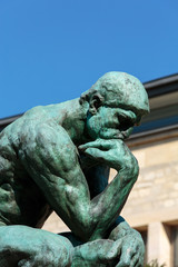 The Thinker in Rodin Museum in Paris