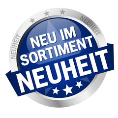 button with text Neuheit - Neu im Sortiment