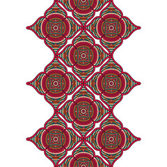 Ethnic floral seamless pattern