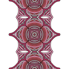 Ethnic floral seamless pattern