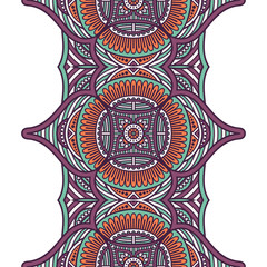 Ethnic floral seamless pattern