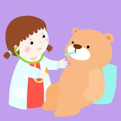 cute little girl heal
