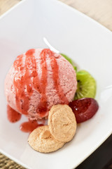 Fruit ice cream