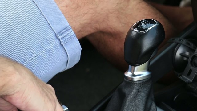 Driver - Driving Car Shifting gears