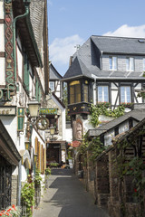 In der Drosselgasse in Rüdesheim am Rhein, Deutschland