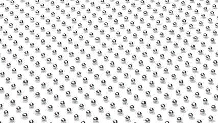 metal balls background white