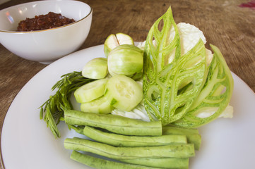 Vegetable with Roasted chili paste