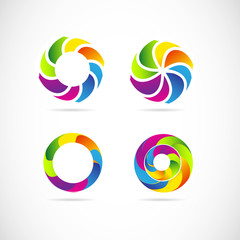 Obraz premium Corporate logo set