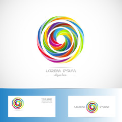 Colored circle abstract logo