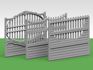 Obraz premium fence concrete