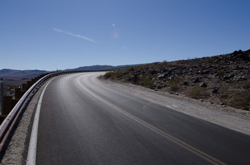 Kurve in Death Valley