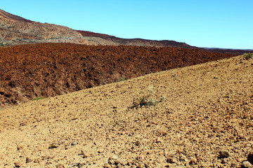 Desert view near Teide volcano (Tenerife, Canary Islands)
