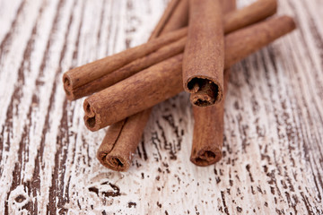 Bunch of cinnamon sticks