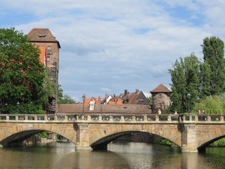 Fototapeta na wymiar Maxbrücke Nürnberg