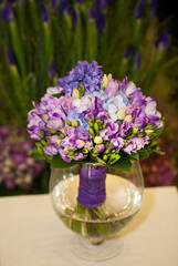 colorful bouquet of flowers in a vase