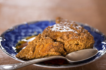 Creme caramel dessert