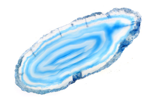 blue agate isolated
