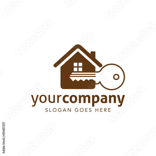"House Key Logo Template V2" Stock image and royalty-free vector files on Fotolia.com - Pic 85687207