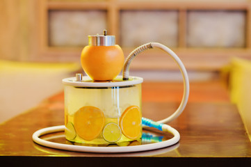 modern hookah with variable lighting