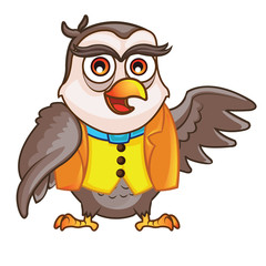 Wise Owl Cartoon